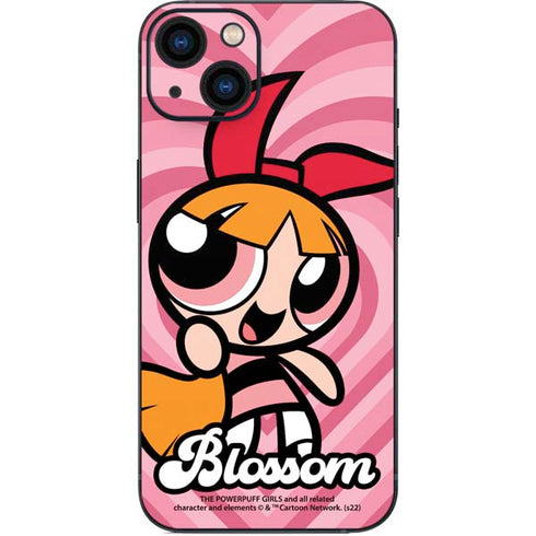Cartoon Network Powerpuff Girls Blossom Pink Hearts iPhone 14 Skin